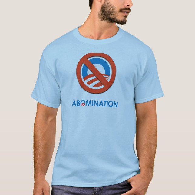 Anti-Obama - Abomination T-Shirt (Front)