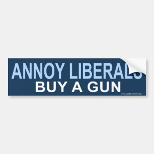 anti Obama "Annoy Liberals Guns" Sticker