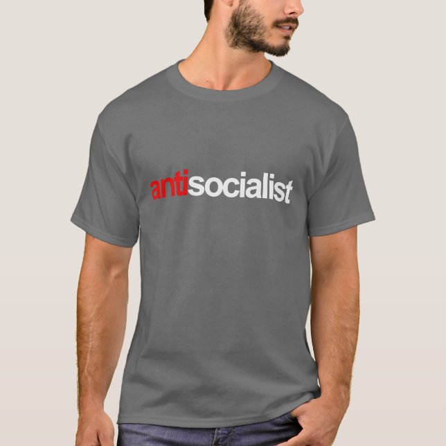 Anti-Obama - antisocialist T-Shirt (Front)