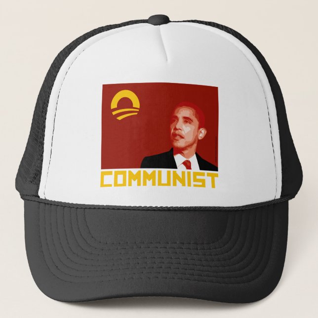Anti-Obama: Barack Obama Communist Trucker Hat (Front)