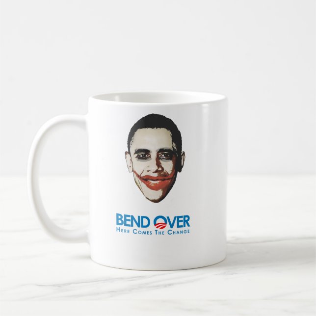 Anti-Obama - Bend Over for change Coffee Mug (Left)