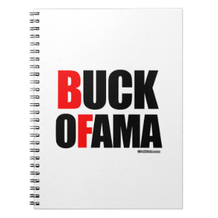 Anti-Obama - BUCK OFAMA 2 Spiral Notebook