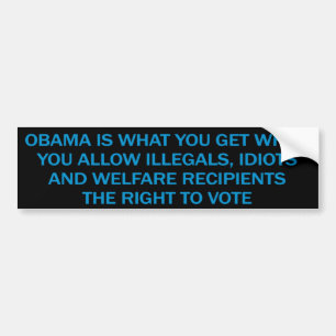 Anti Obama Bumper Sticker