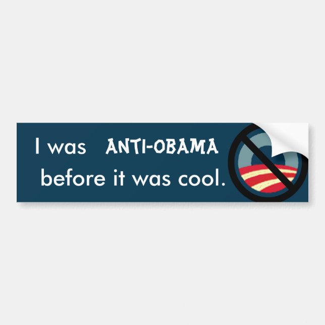 Anti-Obama Bumper Sticker 2 (Front)