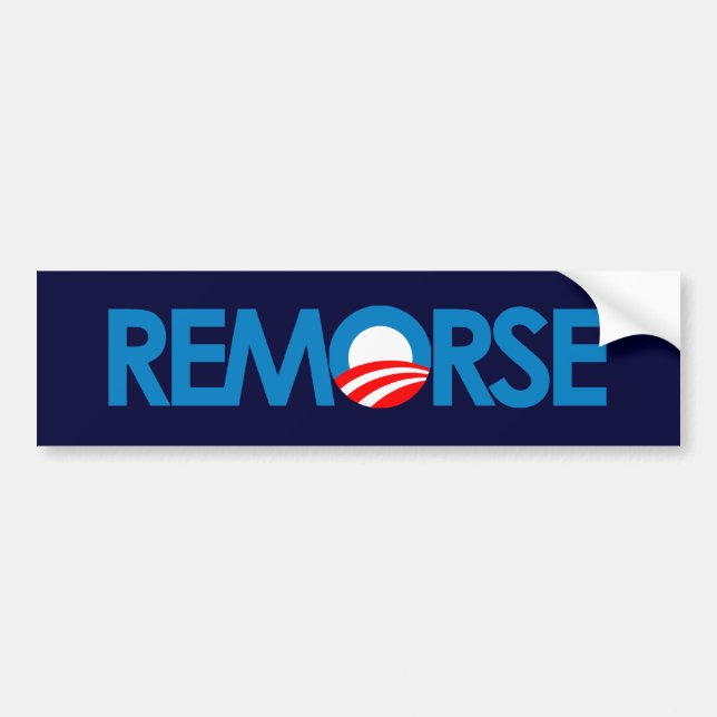 Anti-Obama Bumpersticker - Remorse Bumper Sticker (Front)