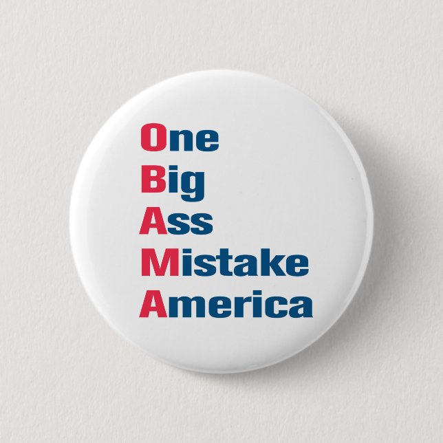 Anti Obama Button (Front)
