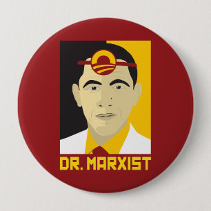 Anti-Obama: Doctor Marxist 10 Cm Round Badge
