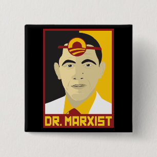 Anti-Obama: Doctor Marxist 15 Cm Square Badge