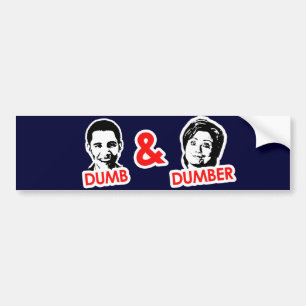Anti-Obama - Dumb and Dumber Bumper Sticker