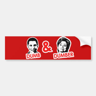 Anti-Obama - Dumb and Dumber Bumper Sticker