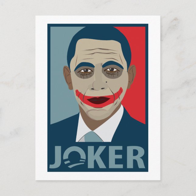 Anti-Obama Joker Postcard (Front)