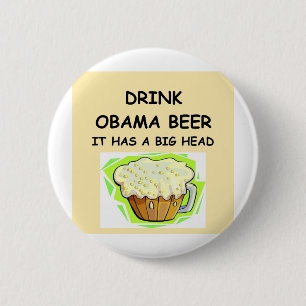 anti obama jokes 6 cm round badge