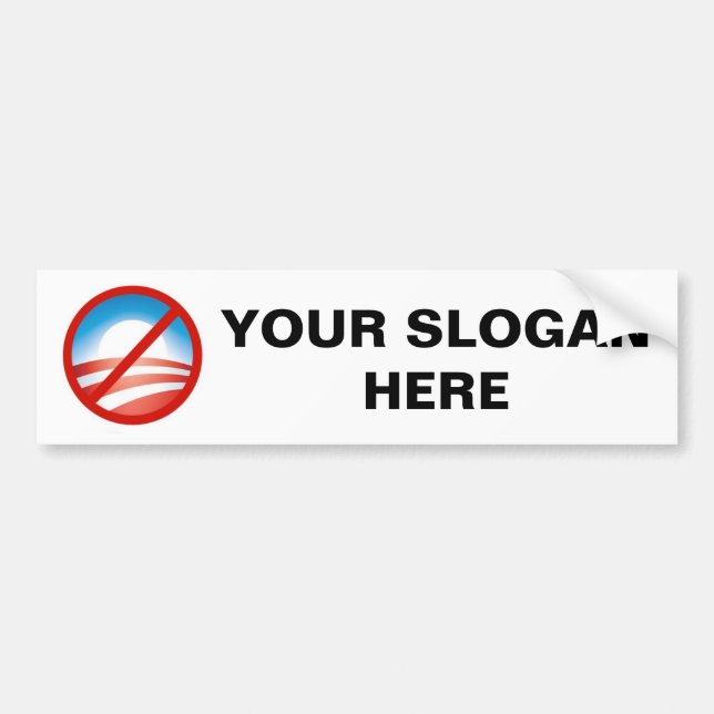 Anti-Obama logo Bumper Sticker (Front)