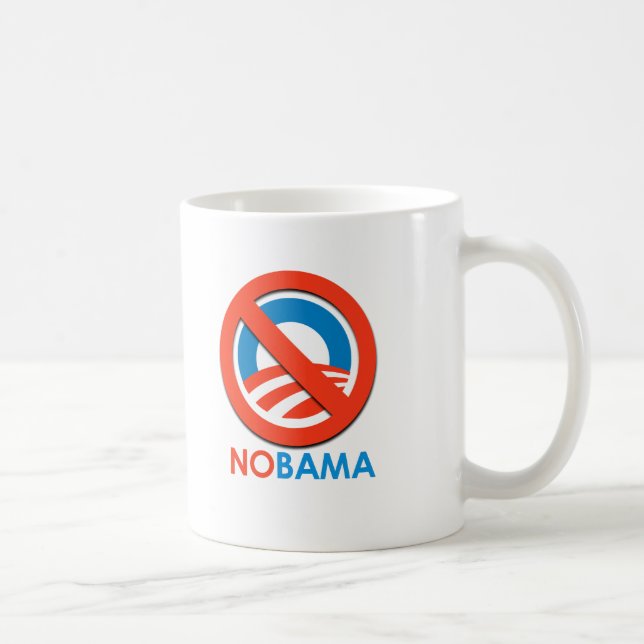 ANTI-OBAMA - NOBAMA COFFEE MUG (Right)