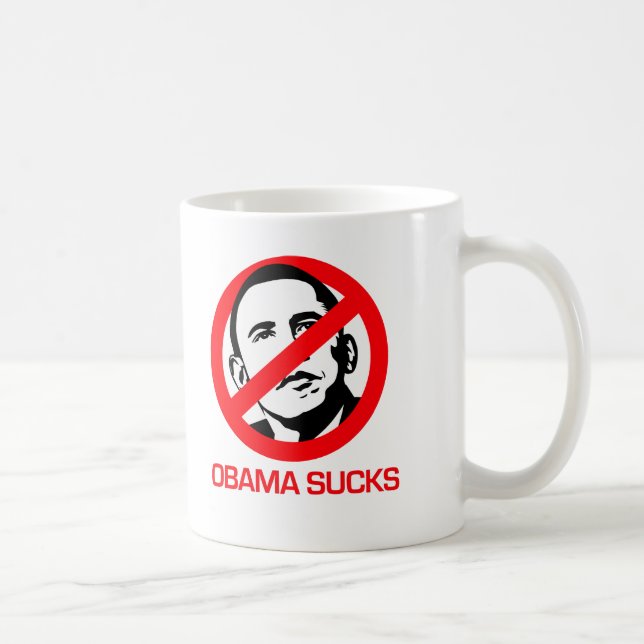 Anti-Obama - Obama Sucks Coffee Mug (Right)