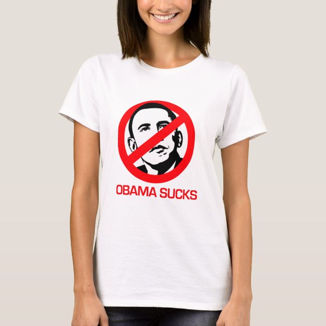 Anti-Obama - Obama Sucks T-Shirt (Front)