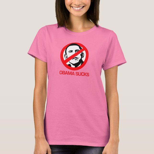 Anti-Obama - Obama Sucks T-Shirt (Front)