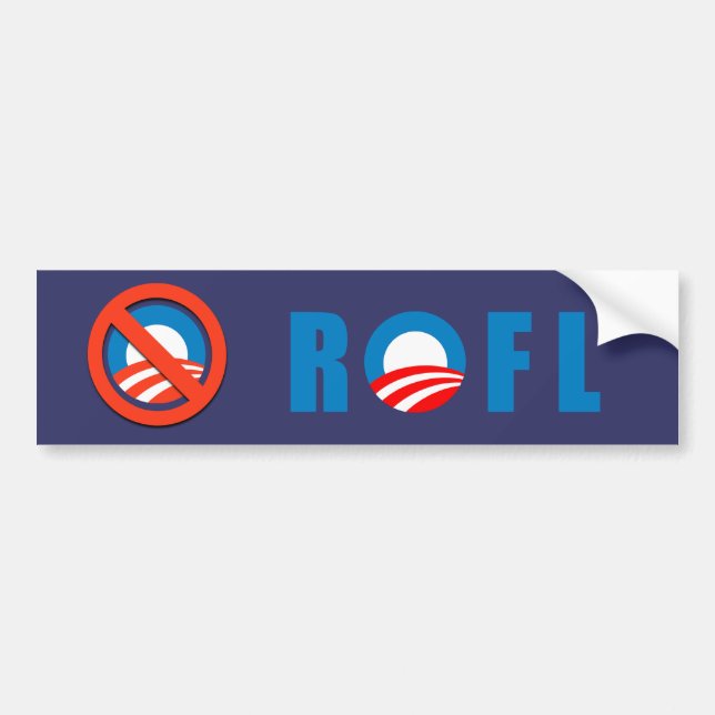 Anti-Obama - ROFL Bumper Sticker (Front)