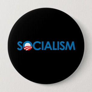 Anti-Obama - Socialism 10 Cm Round Badge