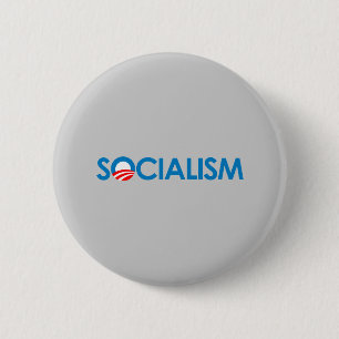 Anti-Obama - Socialism 6 Cm Round Badge