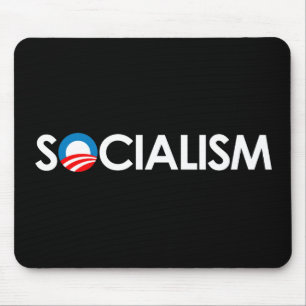 Anti-Obama - Socialism white Mouse Pad