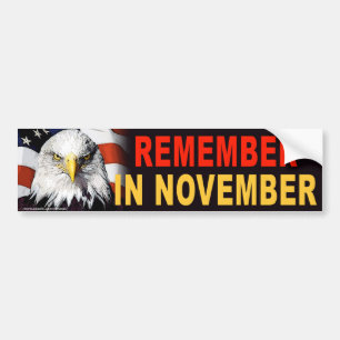 anti Obama "USA Eagle Remember" bumper sticker