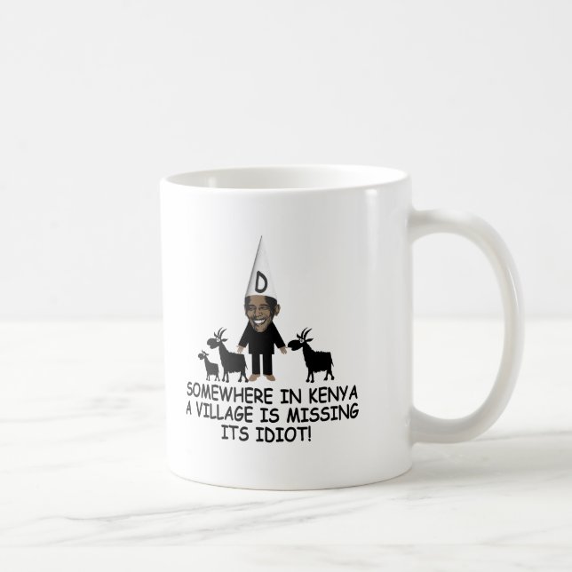 Anti Obama,village idiot Coffee Mug (Right)