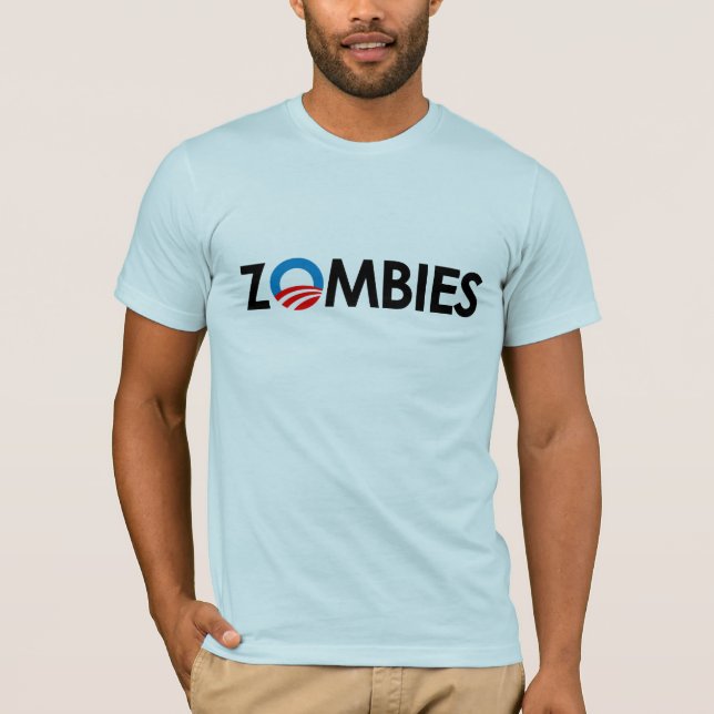 Anti-Obama - Zombies black T-Shirt (Front)