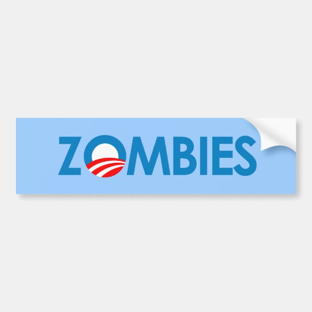 Anti-Obama - Zombies Bumper Sticker (Front)