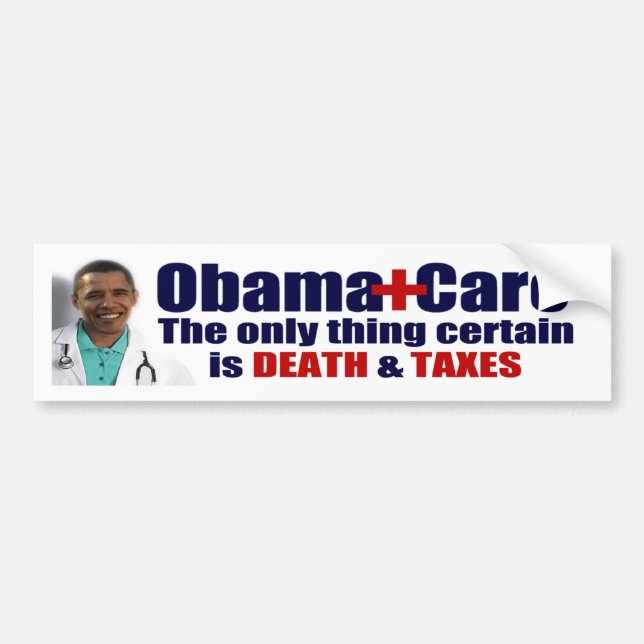Anti ObamaCare Bumper Sticker (Front)