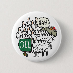 Anti Oil 6 Cm Round Badge