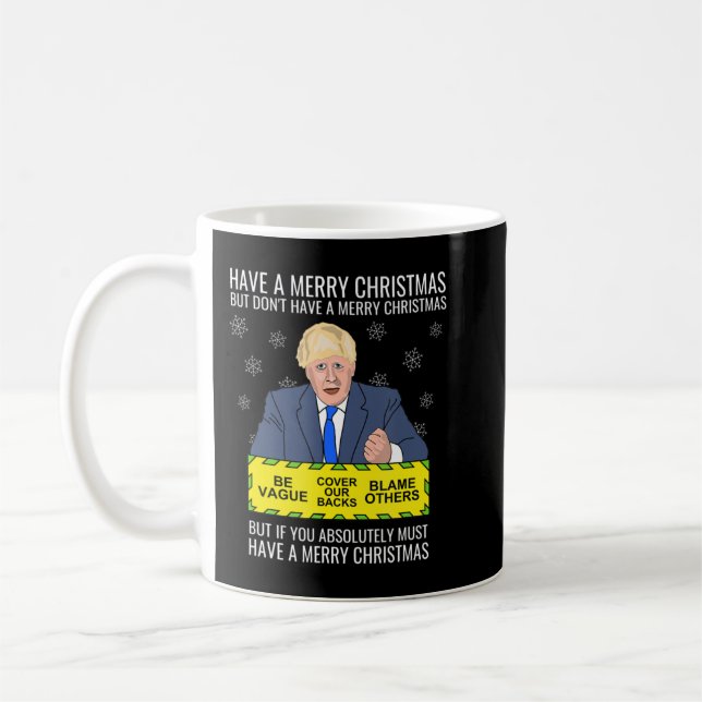 Anti Pm Johnson Conservative Tory Political Boris  Coffee Mug (Left)