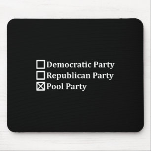 Anti-politic Democratic Republican Pool Party Vote Mouse Pad