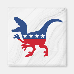 Anti-Politics Patriotic T-Rex Magnet