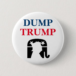 Anti President Donald Trump Politics 6 Cm Round Badge