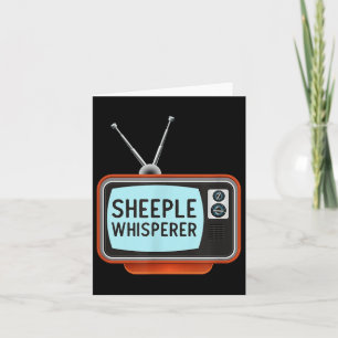 Anti Propaganda Mainstream Media T Shirt - Sheeple Card