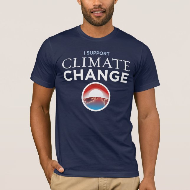 Anti-Protest Obama Parody Climate Change T-Shirt (Front)