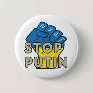 Anti Putin 6 Cm Round Badge