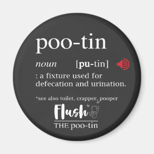 Anti Putin POOTIN Funny Dictionary Magnet