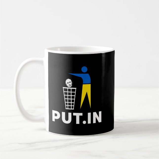 Anti Putin Put.In Support Ukraine.png Coffee Mug (Left)