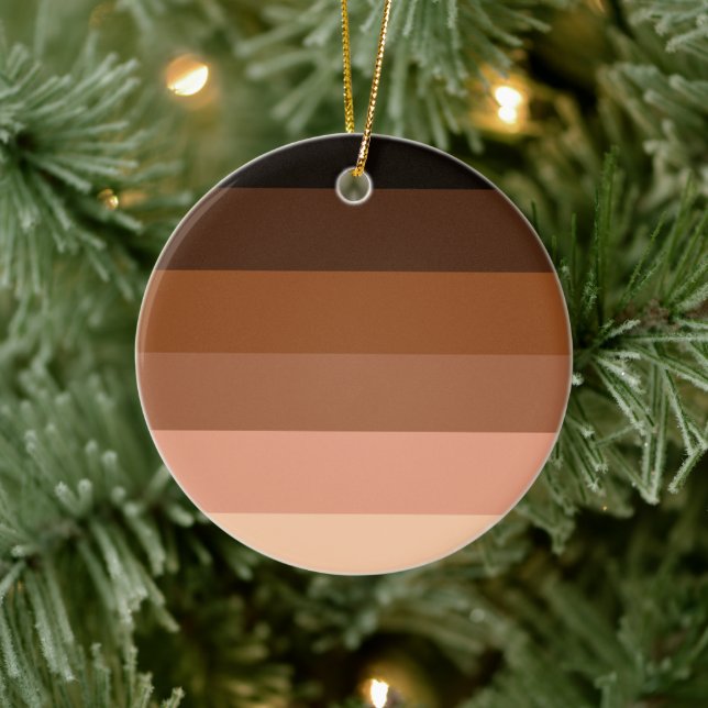 Anti-Racism BIPOC Pride Flag Ceramic Tree Decoration (Tree)