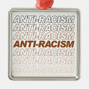 Anti-Racism Pattern Metal Tree Decoration