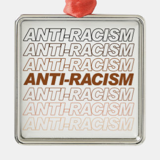 Anti-Racism Pattern Metal Tree Decoration