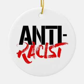 ANTI-RACIST CERAMIC TREE DECORATION