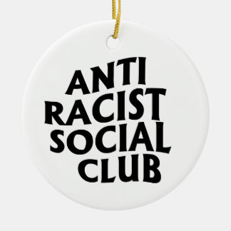 Anti-Racist Club Ceramic Tree Decoration