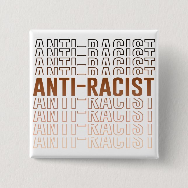 Anti-Racist Pattern 15 Cm Square Badge (Front)