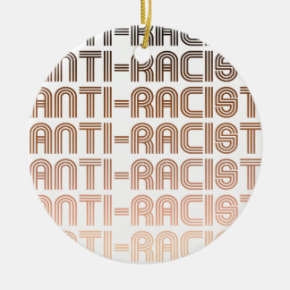 Anti-Racist Pattern Ceramic Tree Decoration