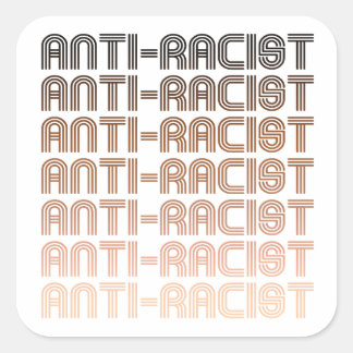 Anti-Racist Pattern Square Sticker