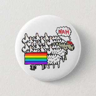 Anti Rainbow 6 Cm Round Badge