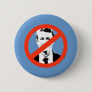 ANTI-RAND PAUL 6 CM ROUND BADGE